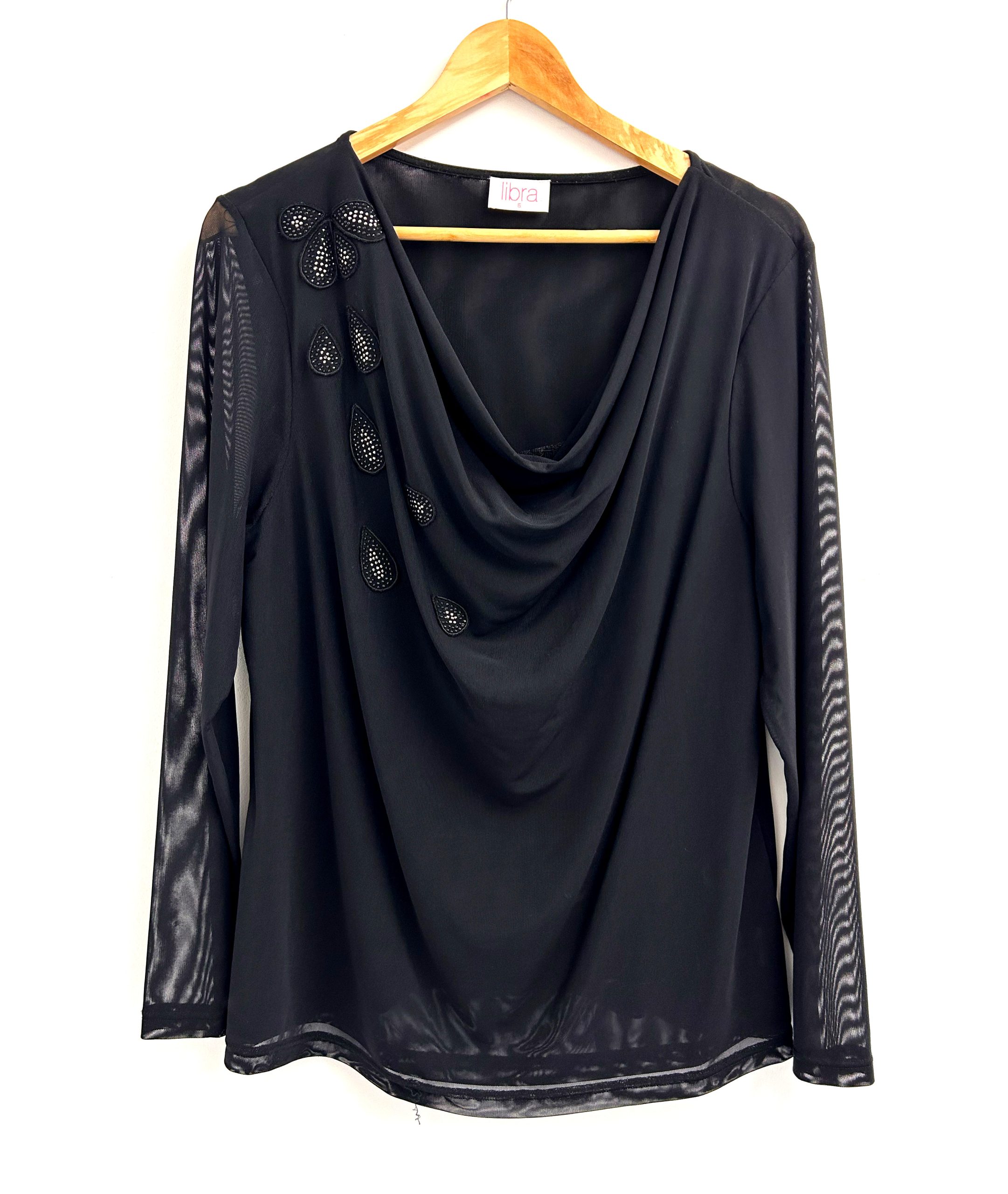 Libra Black Blouse - Covet Clothing